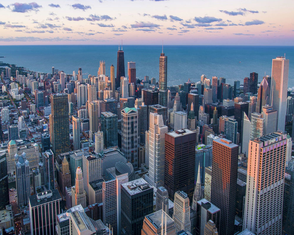 Чикаго с высоты